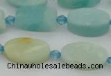 CAM1426 15.5 inches 10*16mm oval Chinese amazonite beads