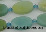 CAM1427 15.5 inches 12*20mm oval Chinese amazonite beads