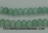 CAM144 15.5 inches 5*8mm faceted rondelle amazonite gemstone beads