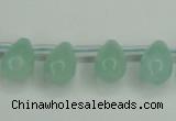 CAM145 10*14mm top-drilled teardrop amazonite gemstone beads