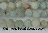 CAM1472 15.5 inches 6mm faceted nuggets Brazilian amazonite beads