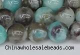 CAM1483 15.5 inches 10mm round Madagascar black amazonite beads