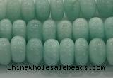 CAM1532 15.5 inches 5*8mm rondelle natural peru amazonite beads
