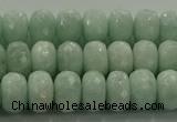 CAM1543 15.5 inches 6*10mm faceted rondelle peru amazonite beads