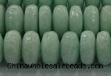 CAM1545 15.5 inches 8*14mm faceted rondelle peru amazonite beads