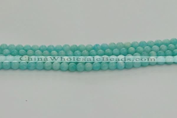 CAM1551 15.5 inches 6mm round natural peru amazonite beads