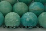 CAM1567 15.5 inches 18mm faceted round Russian amazonite beads