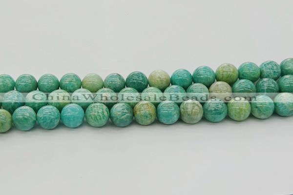 CAM1575 15.5 inches 14mm round Russian amazonite beads wholesale