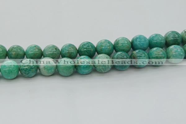 CAM1577 15.5 inches 18mm round Russian amazonite beads wholesale