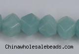 CAM160 15.5 inches 13*16mm faceted nugget amazonite gemstone beads