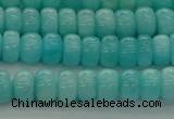 CAM1601 15.5 inches 4*6mm rondelle natural peru amazonite beads