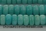 CAM1602 15.5 inches 5*8mm rondelle natural peru amazonite beads