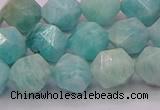 CAM1624 15.5 inches 12mm faceted nuggets amazonite gemstone beads