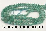 CAM1670 15.5 inches 6mm - 14mm round amazonite graduated beads