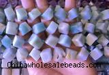 CAM1677 15.5 inches 8*8mm - 14*15mm cube amazonite beads