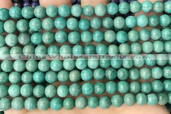 CAM1702 15.5 inches 6mm round Russian amazonite beads