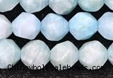 CAM1706 15.5 inches 8mm faceted nuggets amazonite gemstone beads