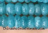 CAM1713 15.5 inches 4*6mm rondelle natural amazonite beads