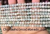 CAM1720 15.5 inches 4mm round amazonite beads wholesale