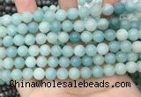 CAM1732 15.5 inches 8mm round amazonite gemstone beads