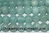 CAM1765 15 inches 4mm round amazonite gemstone beads