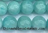 CAM1780 15 inches 6mm - 7mm round amazonite gemstone beads