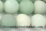 CAM1797 15 inches 8mm round matte amazonite beads