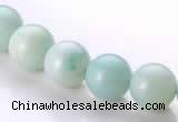 CAM18 15.5 inches round natural amazonite 10mm beads wholesale