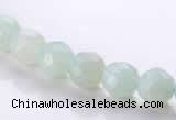 CAM27 faceted round natural amazonite 8mm stone beads Wholesale