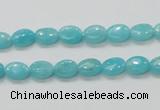 CAM302 15.5 inches 6*8mm oval natural peru amazonite beads wholesale