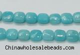 CAM305 15.5 inches 8*8mm square natural peru amazonite beads wholesale