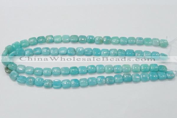 CAM306 15.5 inches 10*10mm square natural peru amazonite beads wholesale