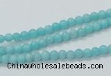 CAM307 15.5 inches 4mm round natural peru amazonite beads wholesale