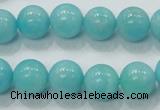 CAM309 15.5 inches 12mm round natural peru amazonite beads wholesale