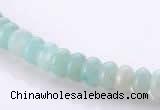 CAM31 4*6mm rondelle natural amazonite gemstone beads Wholesale