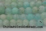 CAM331 15.5 inches 6mm round natural peru amazonite beads