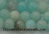 CAM333 15.5 inches 8mm round natural peru amazonite beads