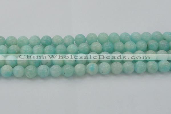 CAM334 15.5 inches 10mm round natural peru amazonite beads