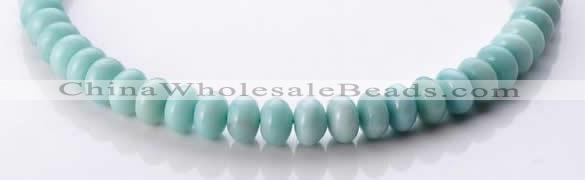 CAM35 natural amazonite 8*12mm rondelle gemstone beads Wholesale