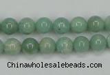 CAM401 15.5 inches 8mm round natural russian amazonite beads wholesale