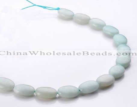 CAM41 13*18mm flat oval natural amazonite beads Wholesale