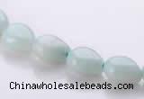 CAM44 8*10mm natural amazonite flat teardrop beads Wholesale