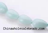 CAM45 8*12mm natural amazonite flat teardrop beads Wholesale