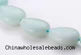 CAM47 flat teardrop natural amazonite 12*16mm beads Wholesale