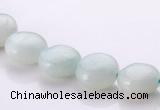 CAM57 10mm coin natural amazonite gemstone beads Wholesale