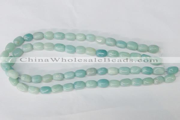 CAM608 15.5 inches 8*12mm nugget Chinese amazonite beads