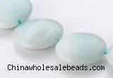 CAM62 natural amazonite 20mm coin gemstone beads Wholesale