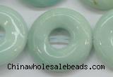 CAM654 15.5 inches 31mm donut amazonite beads wholesale