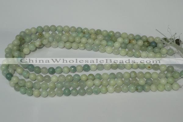 CAM702 15.5 inches 8mm round natural amazonite gemstone beads