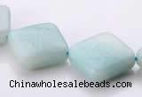 CAM71 6*16*16mm rhombic natural amazonite beads Wholesale